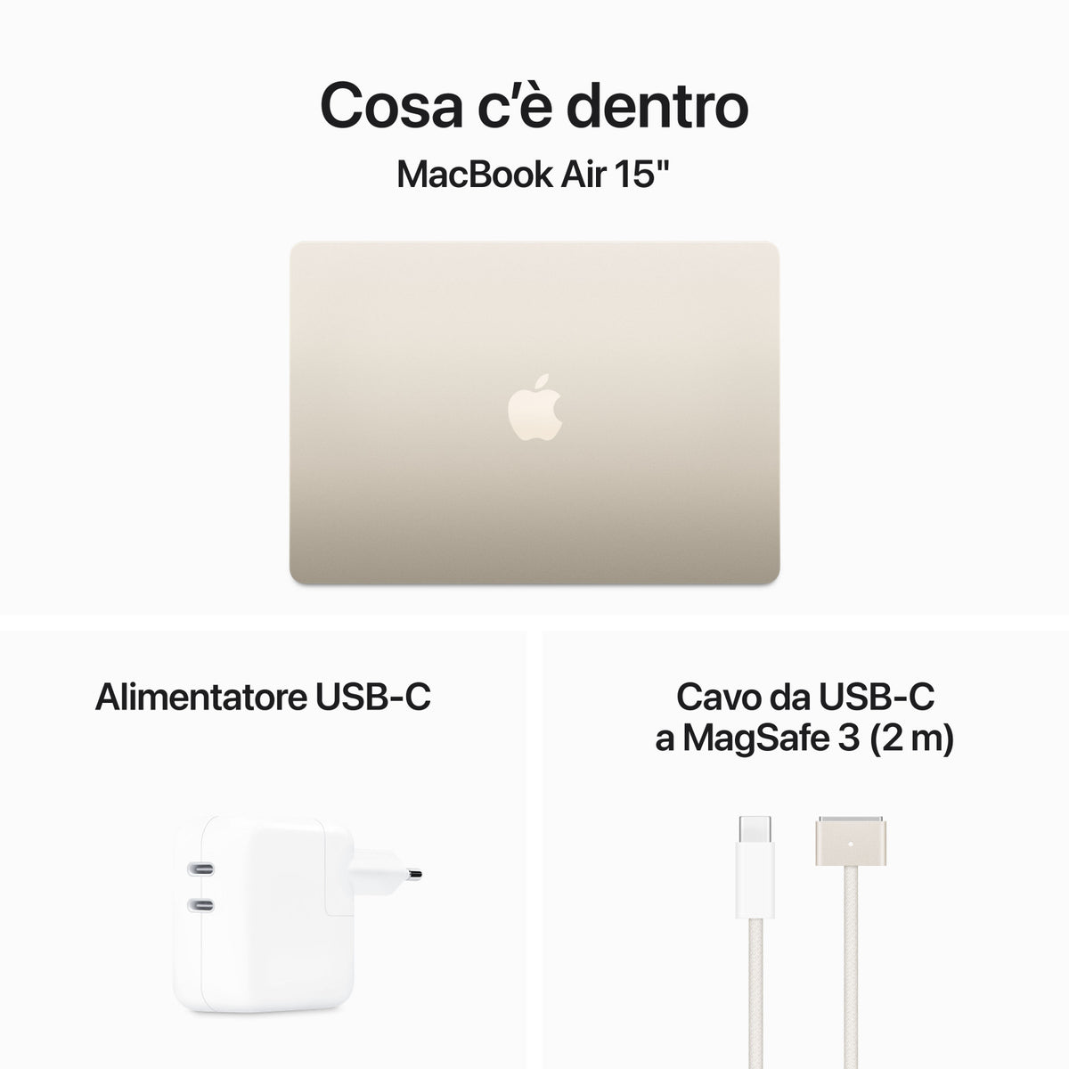 Apple MacBook Air 15'' M3 8 CPU 10 GPU 8GB 256GB SSD Galassia