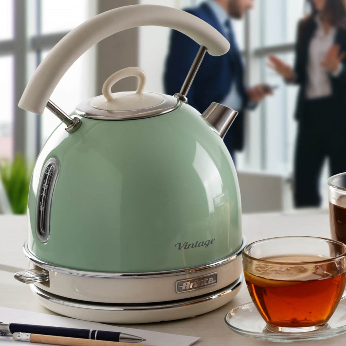 Ariete 2877 Bollitore Elettrico 1,7 L Verde 2000W Senza Filo con Autospegnimento