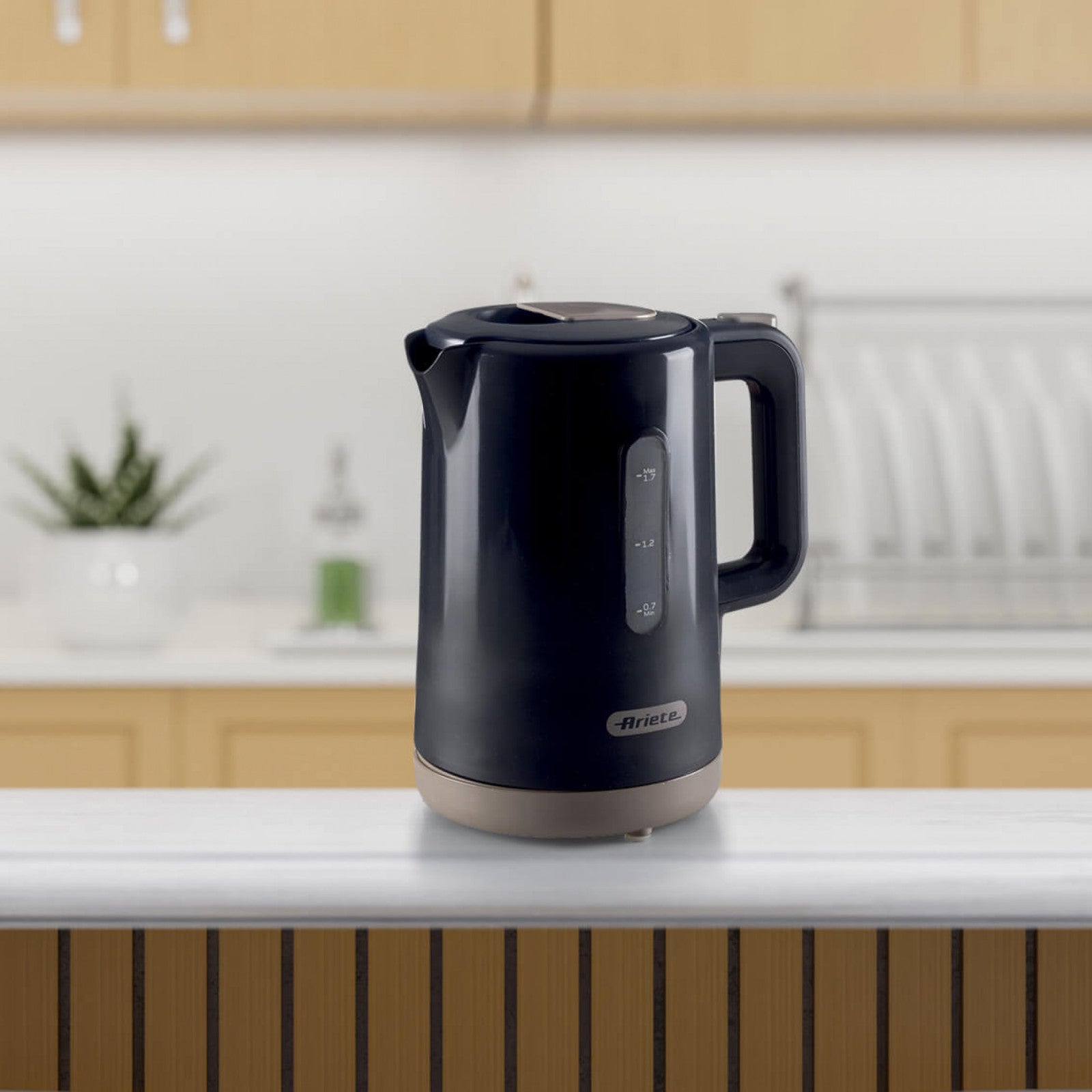 Ariete Kettle 2846 1.7L 2200W Cordless Dark & ​​Sahara Grey Removable Base
