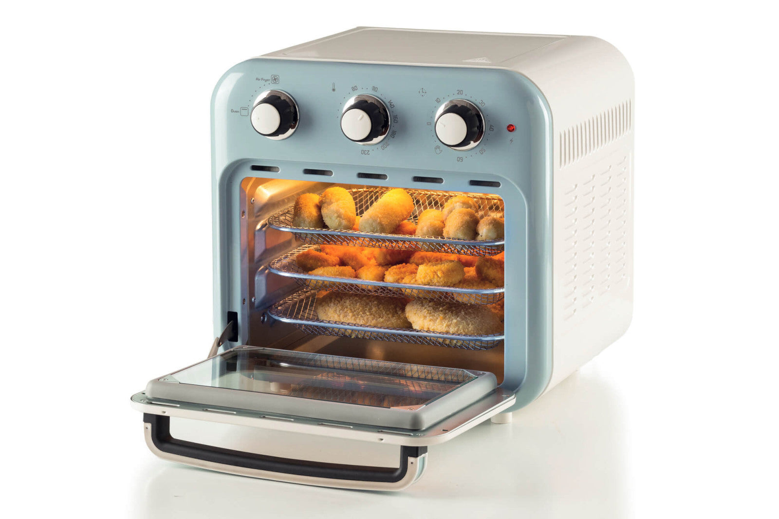 Ariete 4632 Friggitrice ad Aria e Forno 16L 1400W Celeste Vintage 2in1