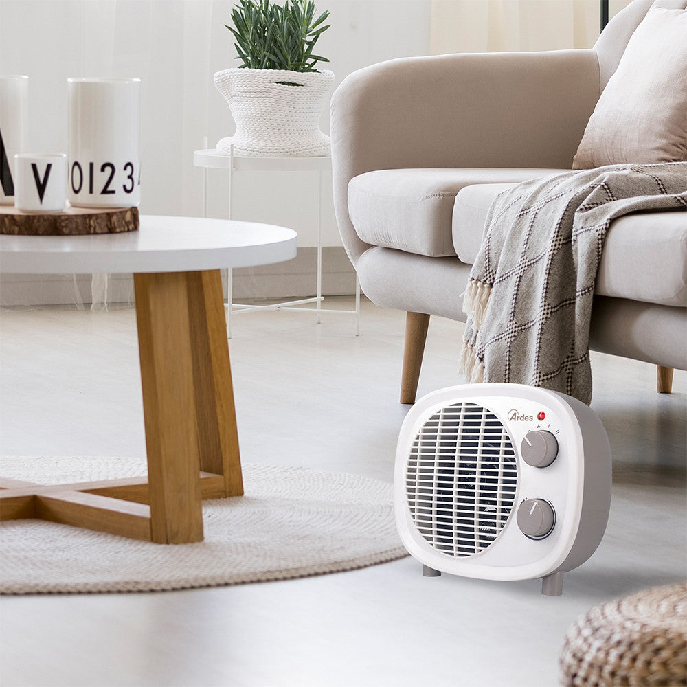 Ardes AR4F08 Riscaldatore Elettrico Portatile 2000W 2 Livelli Marrone e Bianco
