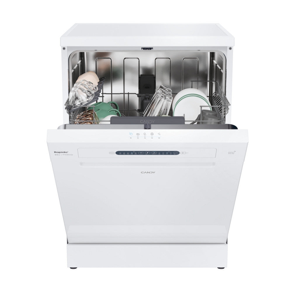 Candy RapidÓ CF 4E7L0W Dishwasher 14 Place Settings Freestanding White Wi-Fi